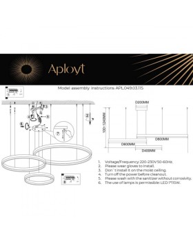 Подвесной светильник APLOYT APL.049.03.115-foto16