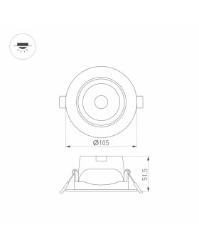 Светильник Downlight Arlight 032867-foto6