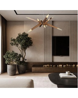 Подвесная люстра LOFT IT 10160 Dark wood-foto5