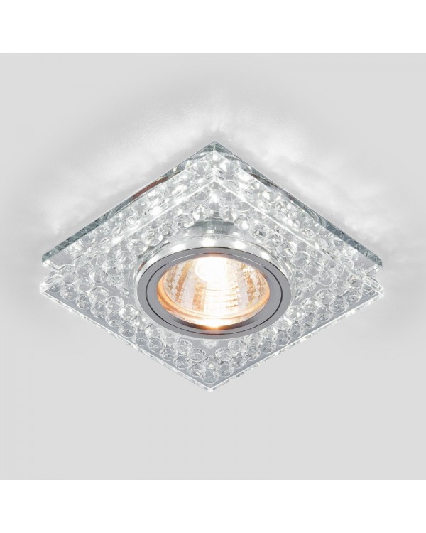 Встраиваемый светильник Elektrostandard 8391 MR16 CL/SL прозрачный/серебро