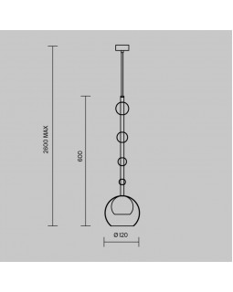 Подвесной светильник Maytoni MOD227PL-01B1-foto3