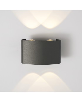 Светильник настенный Elektrostandard 1555 TECHNO LED TWINKY DOUBLE серый-foto2