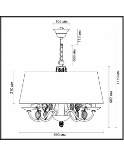 Подвесная люстра Odeon Light 3921/4-foto3