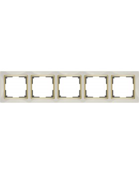 Рамка Werkel WL03-Frame-05-ivory-GD (слоновая кость/золото)