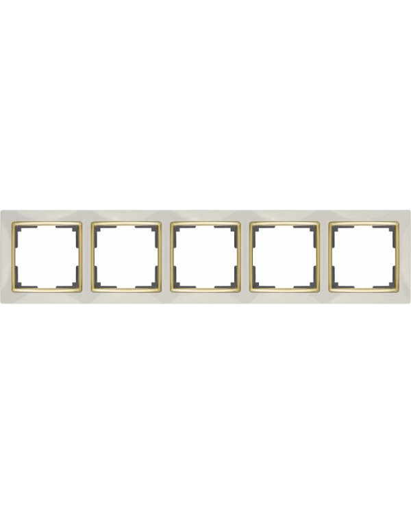 Рамка Werkel WL03-Frame-05-ivory-GD (слоновая кость/золото)