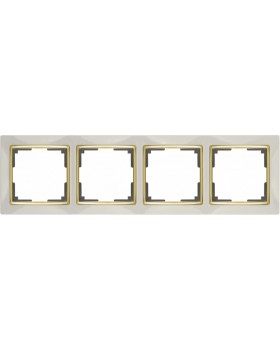 Рамка Werkel WL03-Frame-04-ivory-GD (слоновая кость/золото)