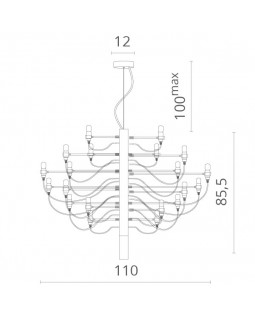 Подвесная люстра Divinare 8030/02 LM-50-foto3