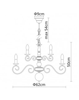 Подвесная люстра ARTE Lamp A1129LM-12AB-foto4