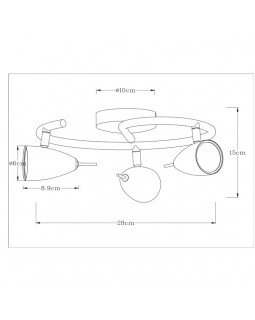 Спот ARTE Lamp A1966PL-3GY-foto3