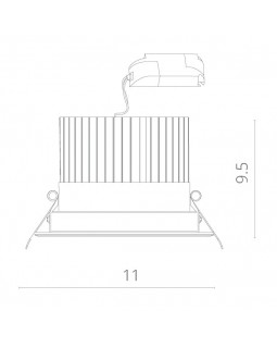 Встраиваемый светильник ARTE Lamp A3310PL-1WH-foto3