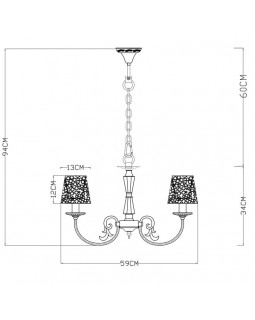 Подвесная люстра ARTE Lamp A5468LM-5WG-foto5