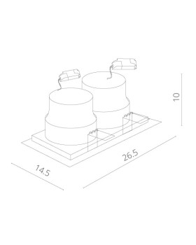 Встраиваемый светильник ARTE Lamp A7018PL-2WH-foto4