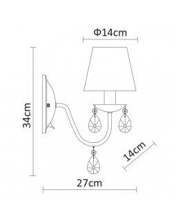Бра ARTE Lamp A9123AP-1CC-foto4