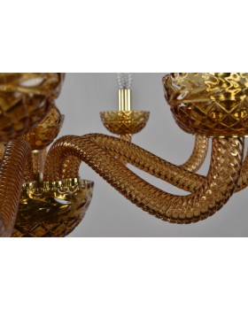 Подвесная люстра Bohemia Ivele Crystal 1311/10/240 G Am/Amber/M-1F-foto2