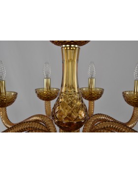 Подвесная люстра Bohemia Ivele Crystal 1311/10/240 G Am/Amber/M-1F-foto3