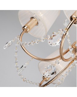 Подвесная люстра Eurosvet 10087/5 золото/прозрачный хрусталь Strotskis-foto6