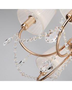 Подвесная люстра Eurosvet 10087/5 золото/прозрачный хрусталь Strotskis-foto6