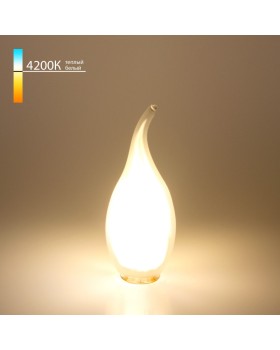 Светодиодная лампа Elektrostandard Свеча на ветру BL112 7W 4200K E14 (белый матовый)-foto2