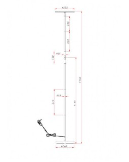 Торшер ARTE Lamp A1822PN-1BK-foto2