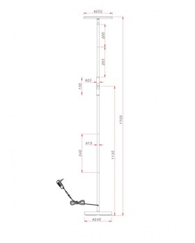 Торшер ARTE Lamp A1822PN-1BK-foto2