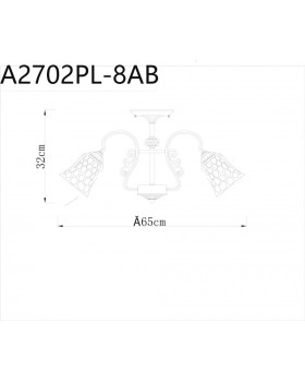 Люстра на штанге ARTE Lamp A2702PL-8AB-foto5