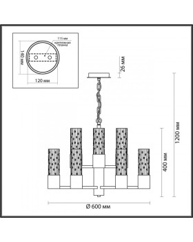 Подвесная люстра Odeon Light 4841/9-foto2