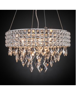 Подвесная люстра Eurosvet 10115/5 хром/прозрачный хрусталь Strotskis-foto2