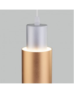 Подвесной светильник Eurosvet 50204/1 LED матовое серебро/матовое золото-foto3