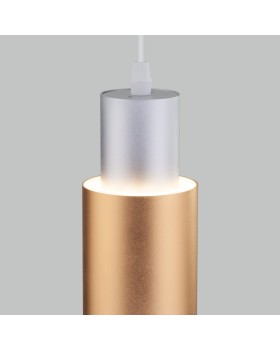 Подвесной светильник Eurosvet 50204/1 LED матовое серебро/матовое золото-foto3