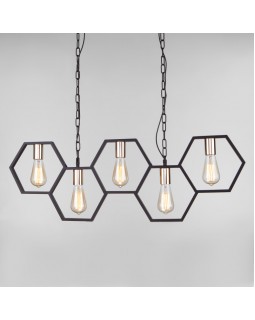 Подвесная люстра Eurosvet 70117/5 черный-foto3