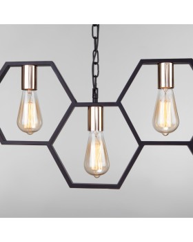 Подвесная люстра Eurosvet 70117/5 черный-foto4