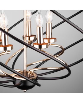 Подвесная люстра Eurosvet 60105/5 черный-foto3