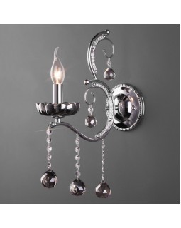 Бра Eurosvet 10107/1 хром/дымчатый хрусталь Strotskis-foto2