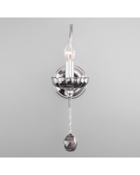 Бра Eurosvet 10107/1 хром/дымчатый хрусталь Strotskis-foto3