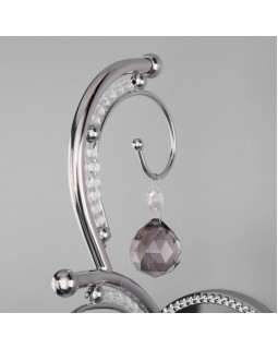 Бра Eurosvet 10107/1 хром/дымчатый хрусталь Strotskis-foto4