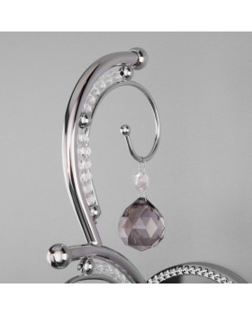 Бра Eurosvet 10107/1 хром/дымчатый хрусталь Strotskis-foto4