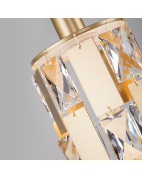 Подвесной светильник Eurosvet 50101/1 перламутровое золото-foto4