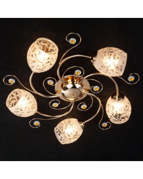 Накладная люстра Eurosvet 9677/5 золото-foto2