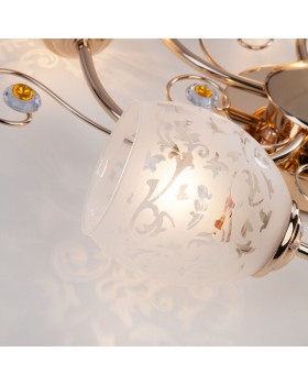 Накладная люстра Eurosvet 9677/5 золото-foto3