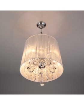 Подвесная люстра Eurosvet 2045/5 хром/белый-foto2