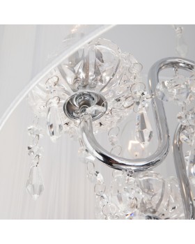 Подвесная люстра Eurosvet 2045/5 хром/белый-foto3