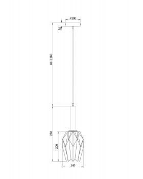 Подвесной светильник Freya FR9001PL-01B-foto2