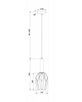 Подвесной светильник Freya FR9001PL-01B-foto4