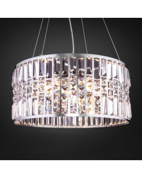 Подвесная люстра Eurosvet 10125/5 хром/прозрачный хрусталь Strotskis Smart (10116/5)-foto3