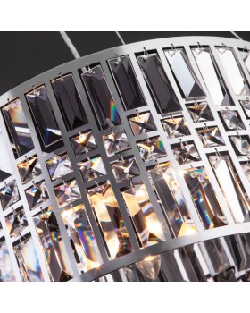 Подвесная люстра Eurosvet 10125/5 хром/прозрачный хрусталь Strotskis Smart (10116/5)-foto4