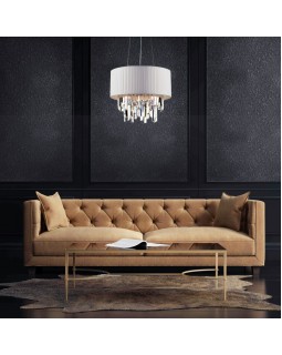 Подвесная люстра Eurosvet 10122/6 хром/прозрачный хрусталь Strotskis Smart (10106/6)-foto2