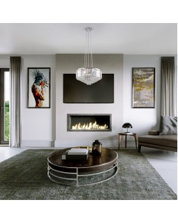 Подвесная люстра Eurosvet 10121/5 хром/прозрачный хрусталь Strotskis Smart (10105/5)-foto2