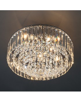 Подвесная люстра Eurosvet 10121/5 хром/прозрачный хрусталь Strotskis Smart (10105/5)-foto3