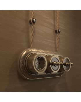 Выключатель Werkel WL19-01-03 (Бронзовый)-foto10