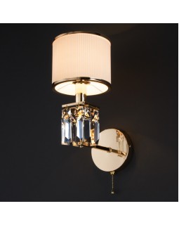 Бра Eurosvet 10129/1 золото/прозрачный хрусталь Strotskis (10099/1)-foto2